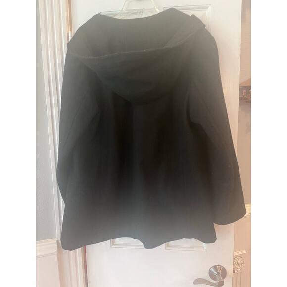 Giacca Wool Blend Pea Coat Jacket Women 2X Fall Winter Career Minimalist Luxary - Picture 5 of 11